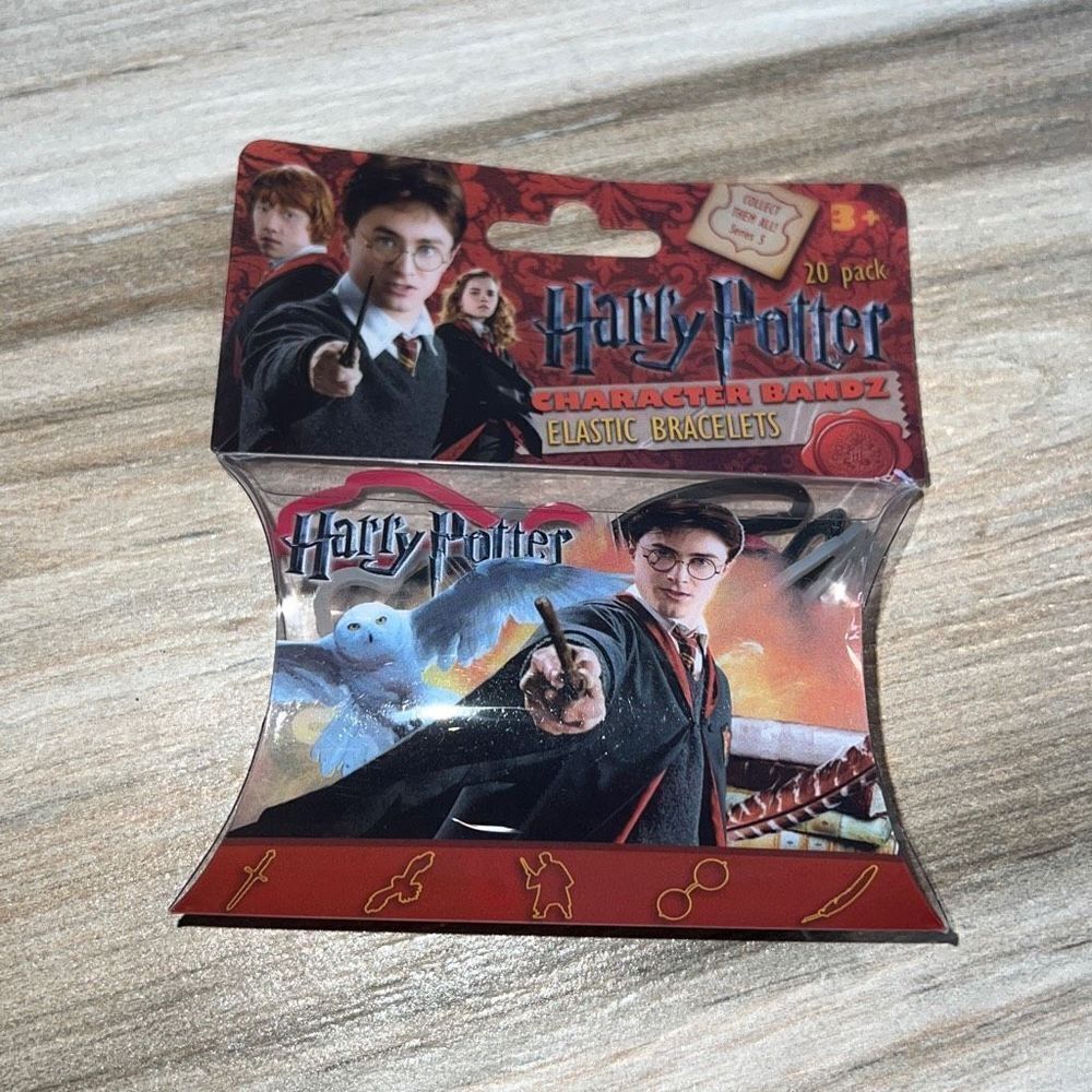 Classic HARRY POTTER Character Bandz Plastic Rubber Band Elastic Bracelets 20pk